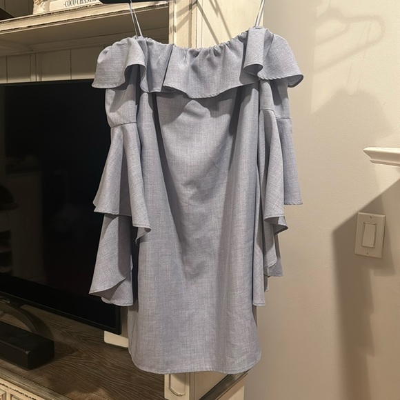 WAYF Kiera Off Shoulder Ruffle Dress - Picture 5 of 11